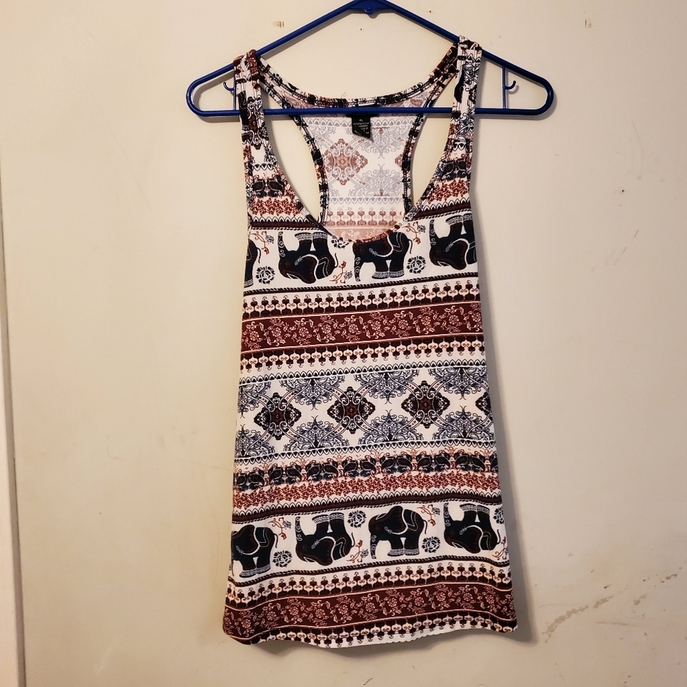 Rue21 women's Tank Top xl Burgundy and black